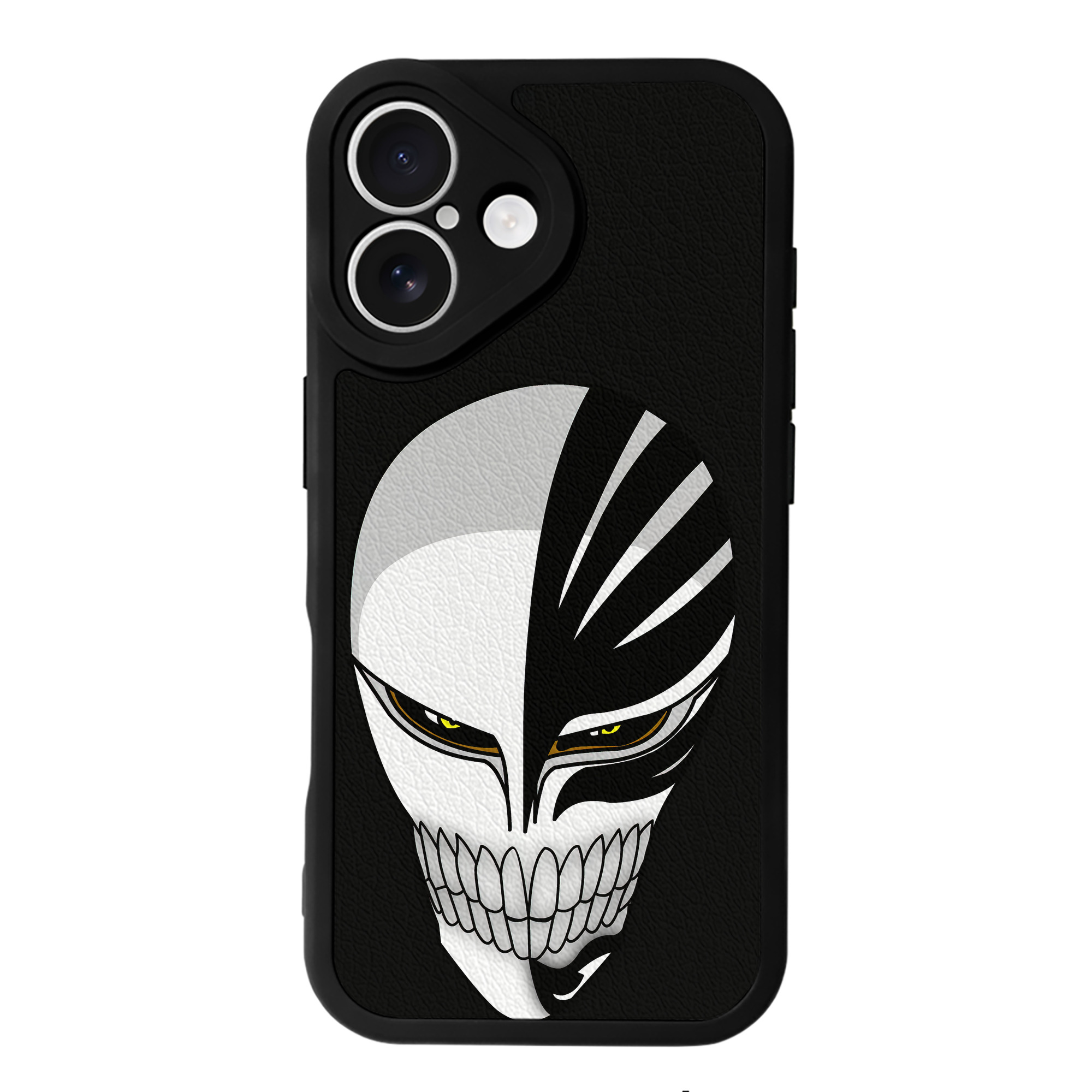 （画像用） ブリーチ 黒崎一護（くろさき いちご）BLEACH Kurosaki Ichigo 【iPhone 16シリーズ対応】シリコンスマホケース（レザー調） 材質：シリコン